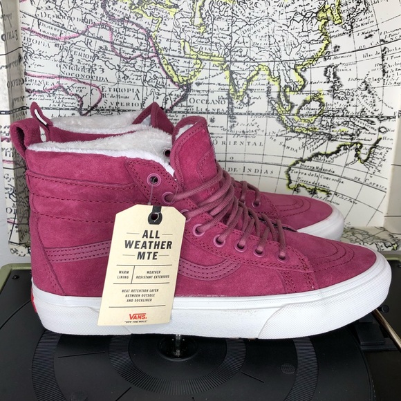 vans sk8 hi dry rose